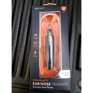 Ear Nose Trimmer Stainless Steel  Black Vivitar Brand New